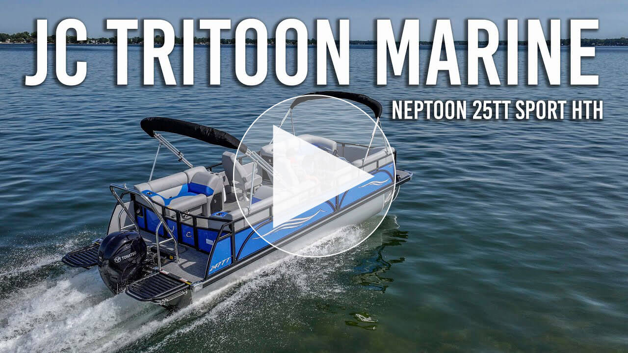 JC TriToon Marine Pontoon Deck Boat 2026 Shootout NepToon 25TT Sport HTH