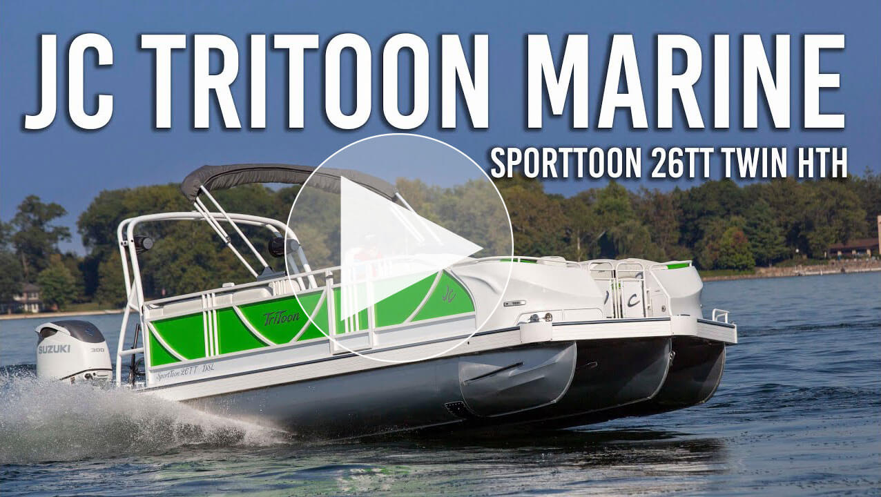 JC TriToon Marine Pontoon Deck Boat 2026 Shootout SportToon 26TT Twin HTH